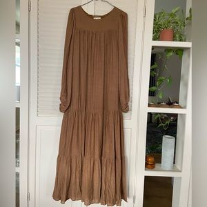 NWT Joyfolie Charlize Dress in Dull Gold
